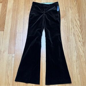 Theory Tara Brown Velvet Flare Pants